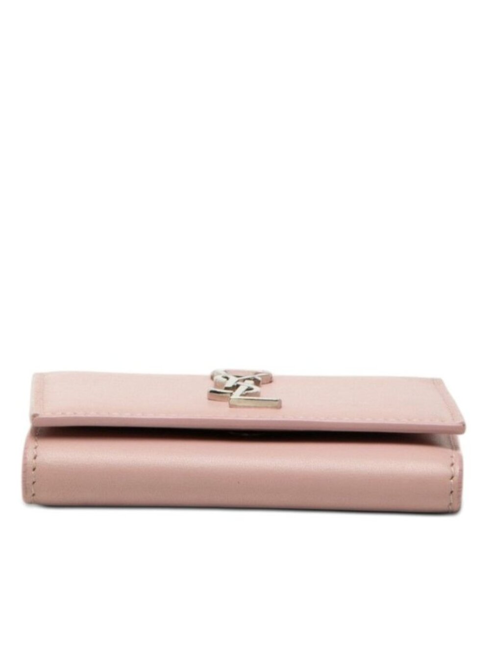 Saint Laurent YSL Logo Case Pink Leather Card Holder - Picture 3 of 8